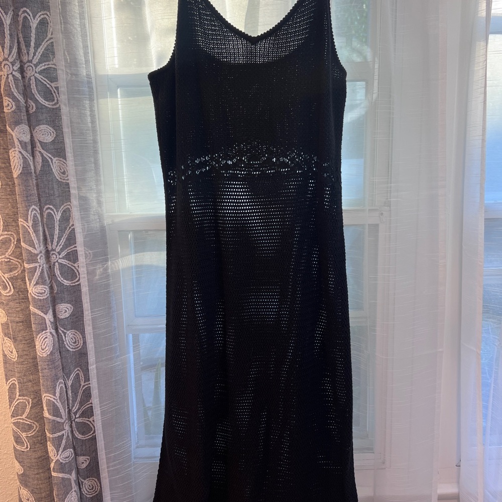 Old Navy Blue V-Neck crochet Dress